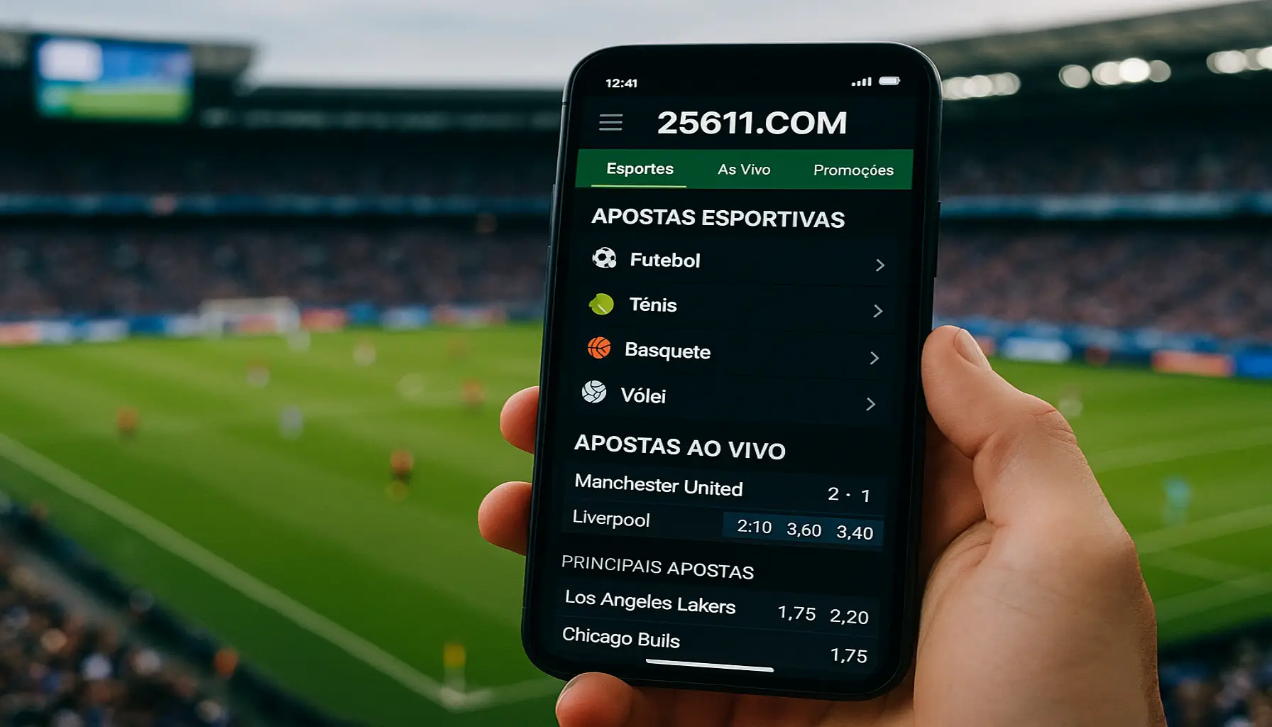 Aposte em apostas esportivas no cassino online 25611.COM